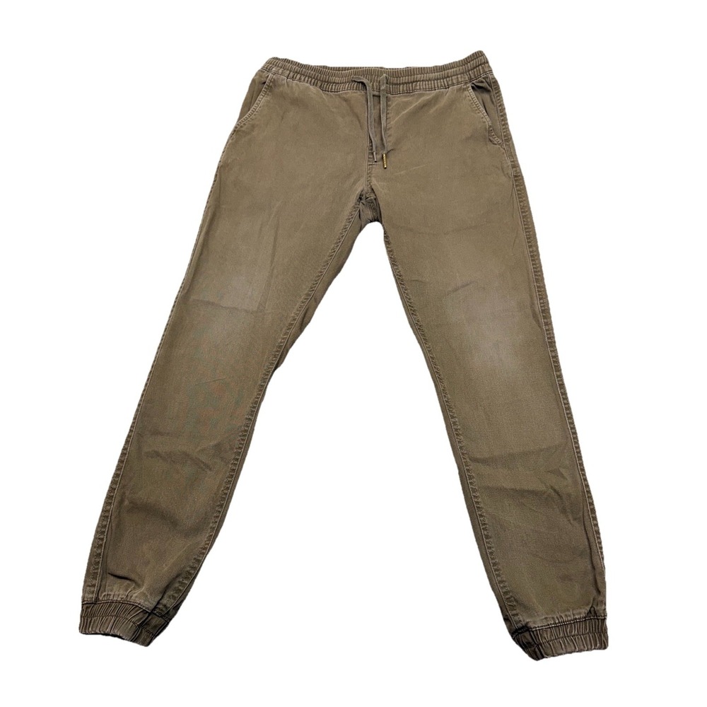 Never Lose Hedge Men's Jogger Pants Brown Athletic Casual Drawstring - Size M